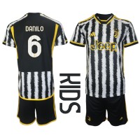 Dětský Fotbalový dres Juventus Danilo Luiz #6 2023-24 Domácí Krátký Rukáv (+ trenýrky)